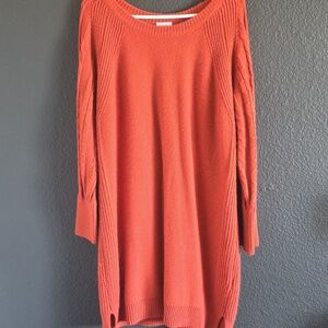 💜LuLaRoe Orange Sweater Dress